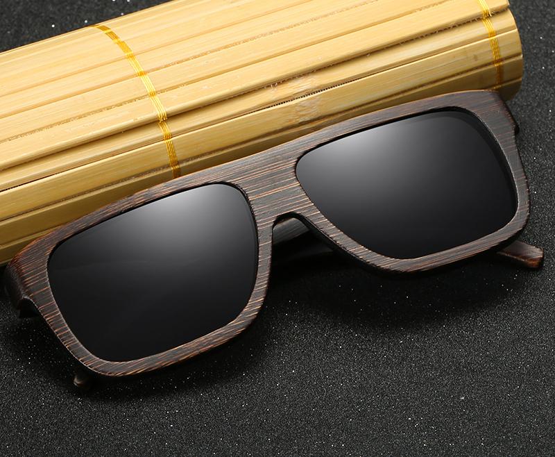 Retro style Wooden Frame Sunglasses