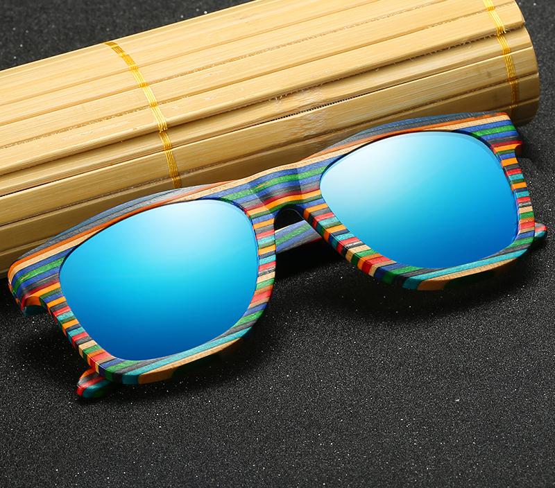 Polarized Lens Wooden Sunglasses