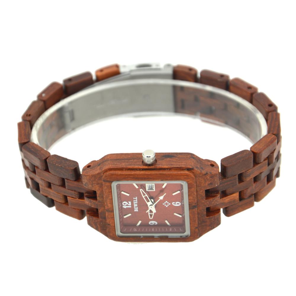 Square Case Wooden Wristwatch