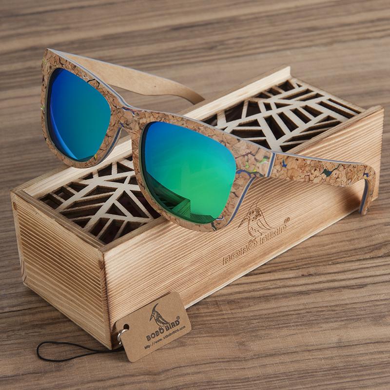 Unique Cork Wooden Sunglasses