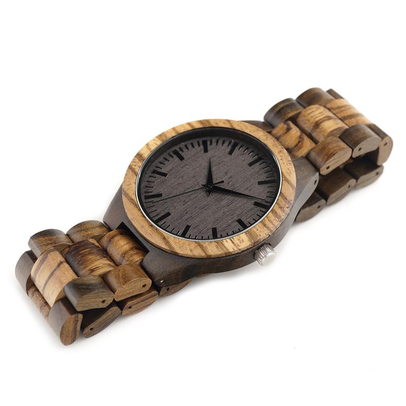 Vintage Style Wooden Analog Watch